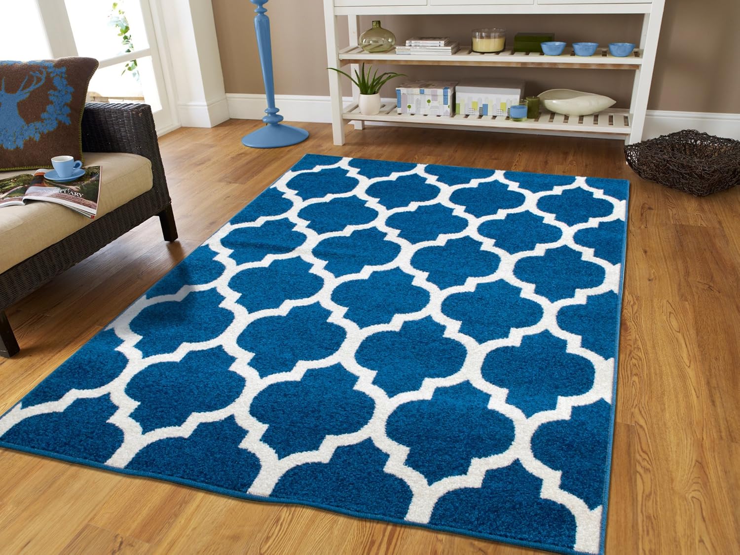 Amazon Com A S Quality Rugs Large Moroccan Trellis Rugs For Living Room 8x10 Blue Rug For Dining Room 8x11 Clearance Rugs Prime Furniture Decor