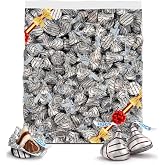 Kisess HUGS Milk Chocolate &amp; White Creme Candy, Bulk 2 LB, Approx. 200 Pieces