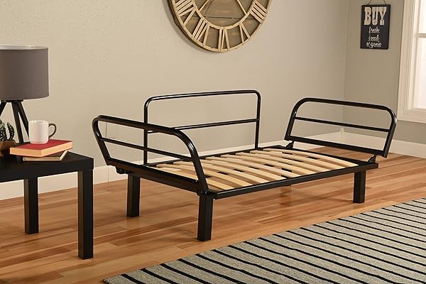 Small Furniture Lounger Frame Futon for Compact Living Spaces