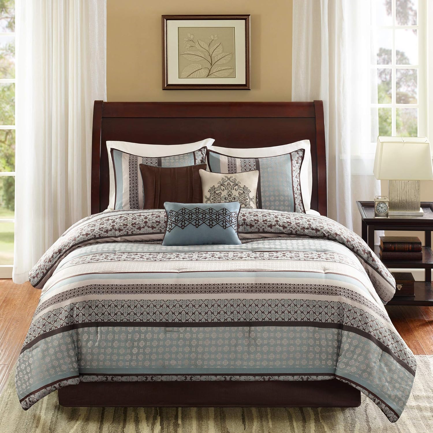 Madison Park Princeton King Size Bed Comforter Set Bed in A