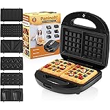 Chefore 6 in 1 Panini Press Grill - Indoor Sandwich Grill - Portable Panini Press - Easy Store Mini Sandwich Makers - 6 Mold 