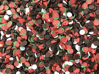 Amazon Com 50g Chocolate Covered Strawberry Polymer Clay Fake