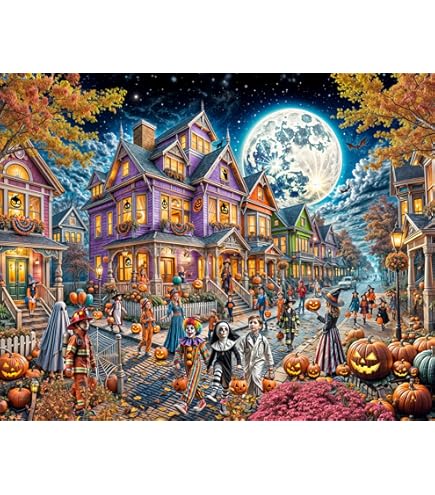 Amazon.com: Halloween Puzzle 1000 Pieces for Adults – Gothic