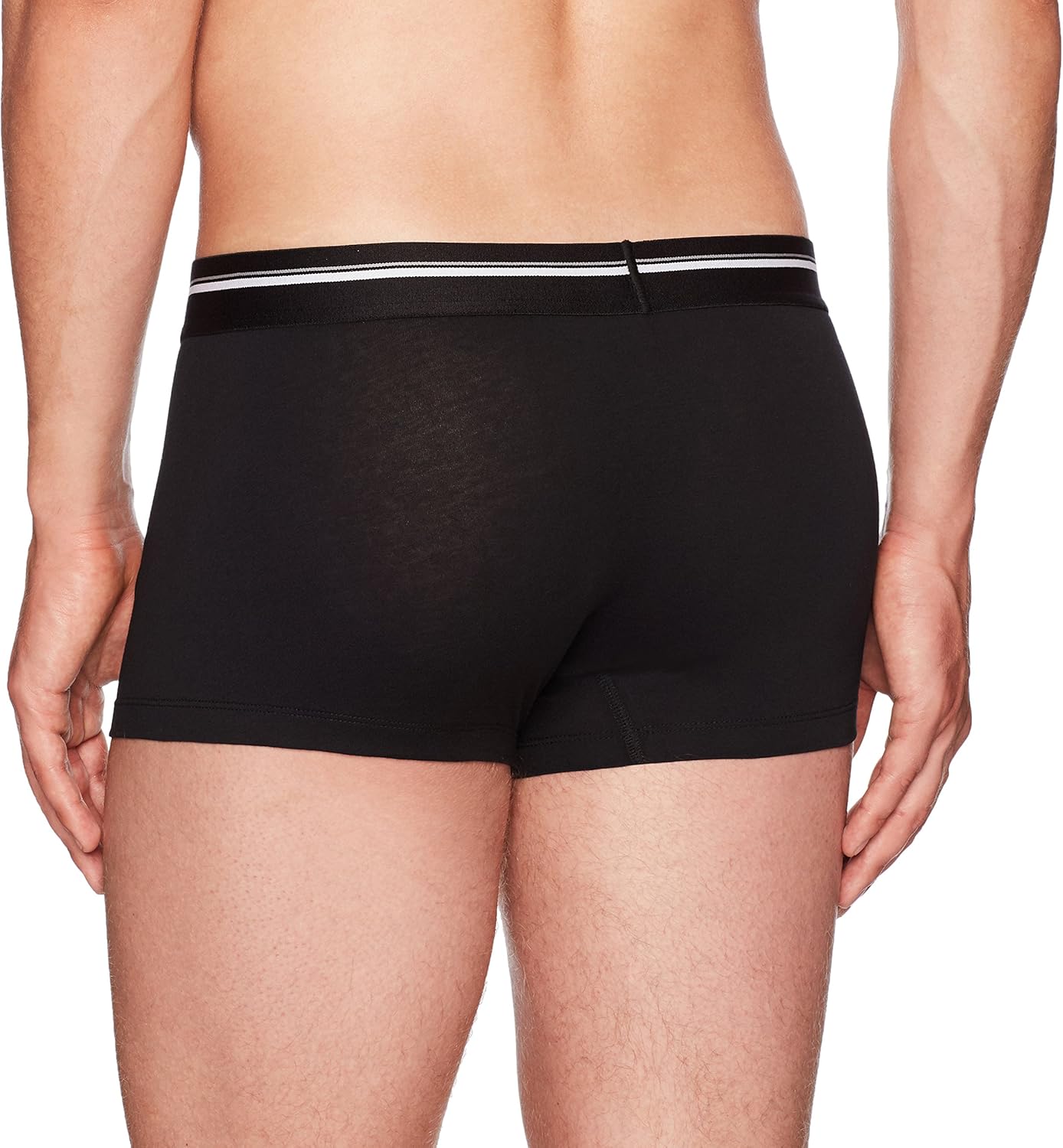 Goodthreads Men's 4-Pack Tag-Free Trunk Underwear, Black, Large: Clothing