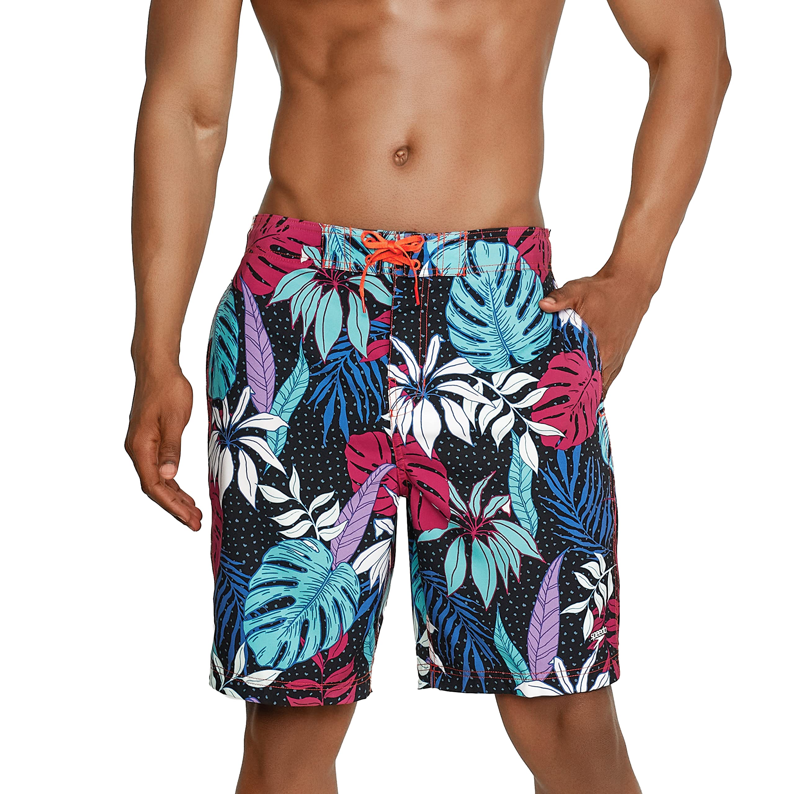 Speedo Men's Swim Trunk Knee Length Boardshort Bondi Printed Image