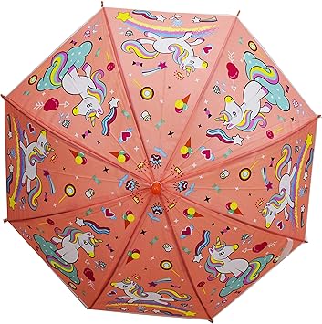 Dhinchak Art Box PVC Special Material Girlish Print Umbrella for Small Girls Kid Upto Age 15 Years, 19 Inch Long