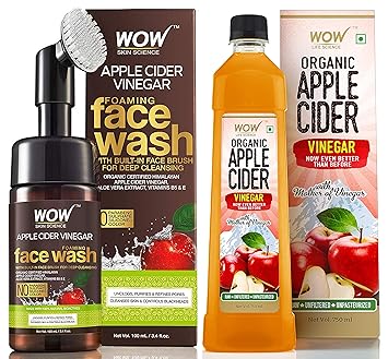 wow apple cider foaming face wash