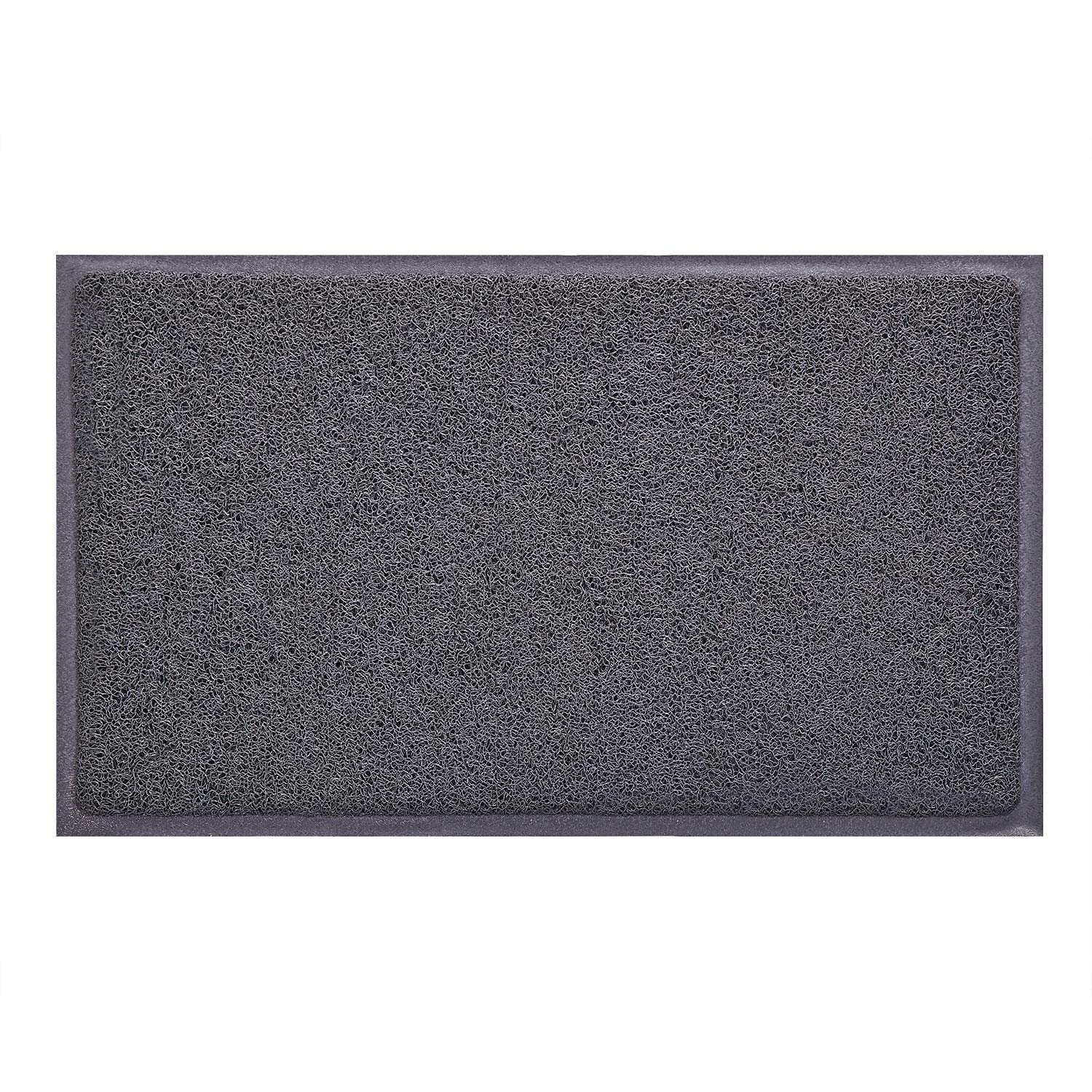 DEFWAY Front Door Mat Outside - Dirt-Trapper Outdoor Door Mat （Use Outdoor Only）, Hard Wearing Door Mat for Outdoor Entrance Garden, Dark Gray, 73 * 43cm