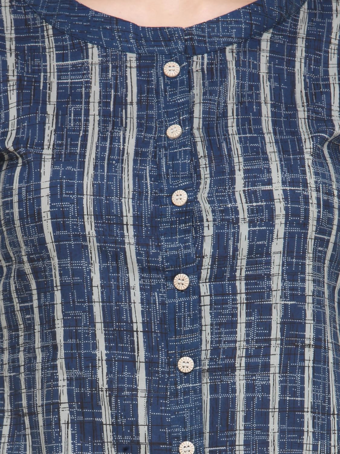 indibelle shirt style printed cotton kurta