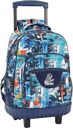El Niño "Surf Club" Oficial Mochila Escolar Grande Con Ruedas