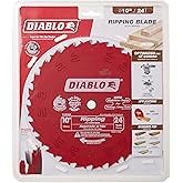 Freud D1024X Diablo 10-Inch 24-Tooth ATB Ripping Saw Blade with 5/8-Inch Arbor and PermaShield Coating, (D1024X)