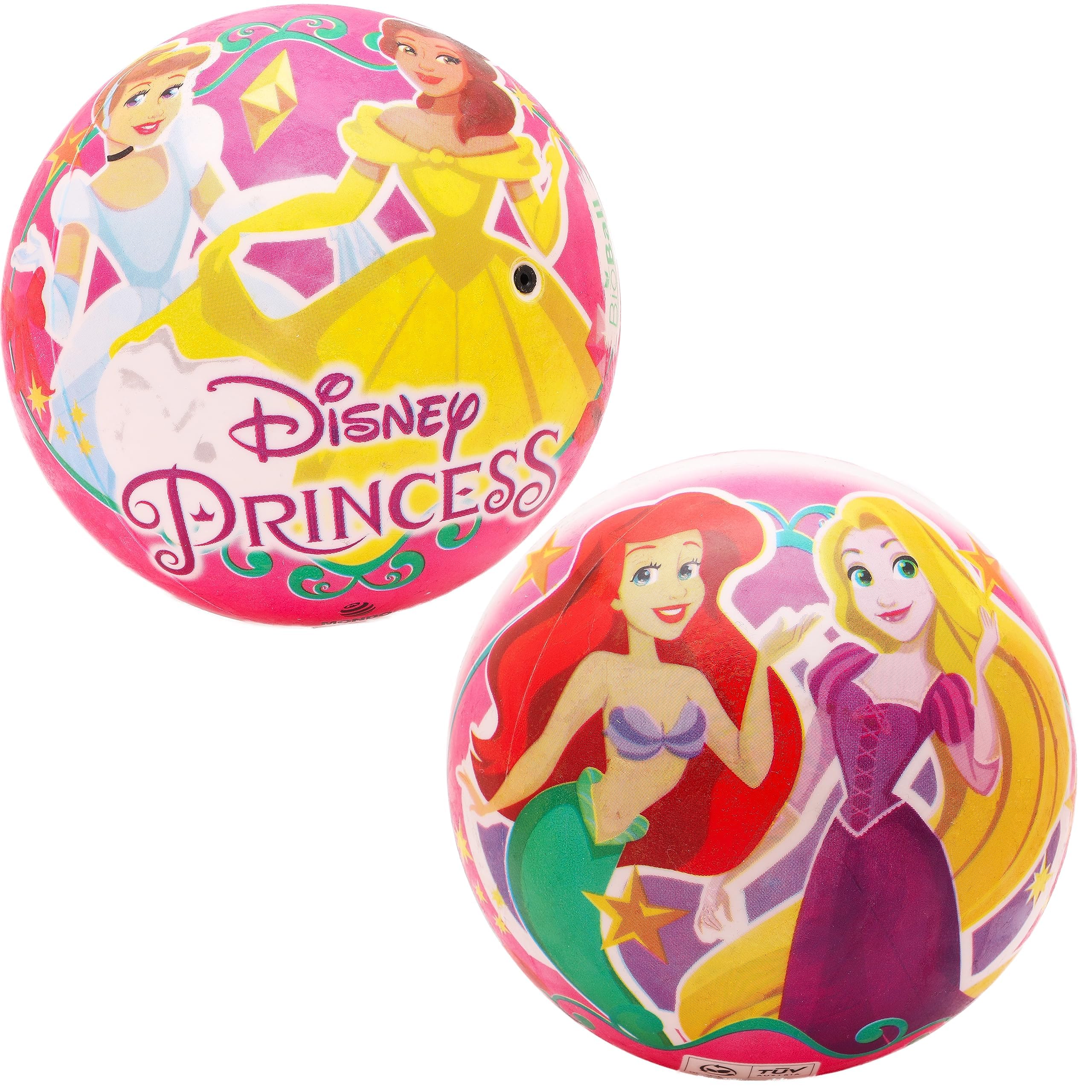 Toyland® 23cm (9") Princess Play Ball - Cinderella, Ariel, Bell & Rapunzel - Indoor/Outdoor Toys