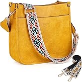 Caitina Crossbody Bag Women Vegan Leather Hobo Handbag Trendy Crossbody Shoulder Bag Purses For Women with 2 Adjustable Strap