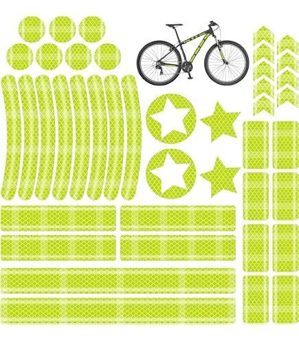 Lot de 84 autocollants réfléchissants haute visibilité pour jantes de vélo - Réflecteur noir - Affichage de sécurité de la nuit - Autocollant universel - D 51 Lot de 84 autocollants réfléchissants haute visibilité pour jantes de vélo - Réflecteur noir - Affichage de sécurité de la nuit - Autocollant universel - D 51