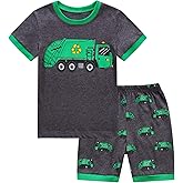 RKOIAN Little Boys Short Sleeve Pajamas Sets Toddler 100% Cotton Pjs Kids Sleepwears