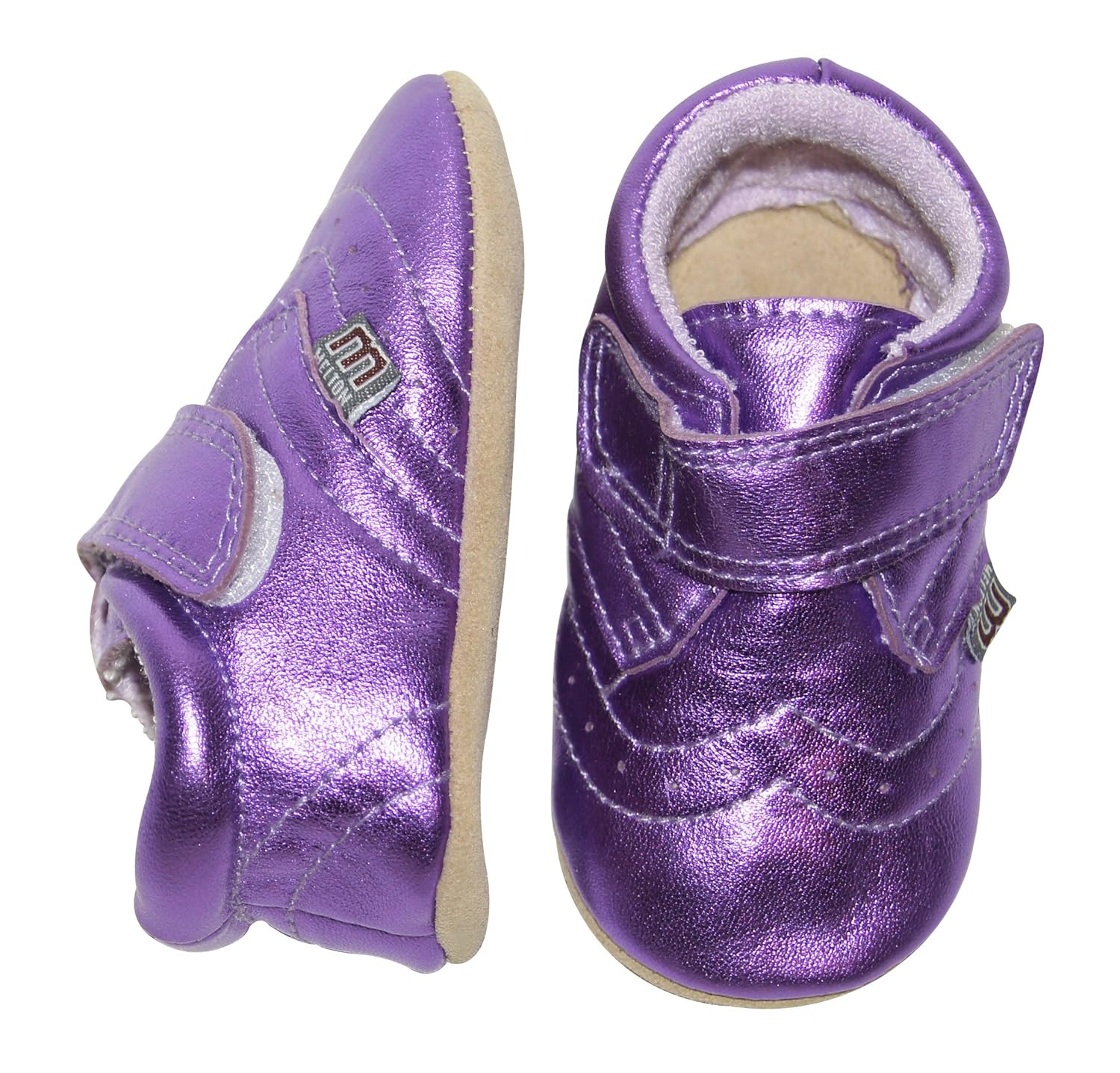 Melton UnisexChild Velcro Purple Slippers 4009 1.5 Child UK, 19 EU