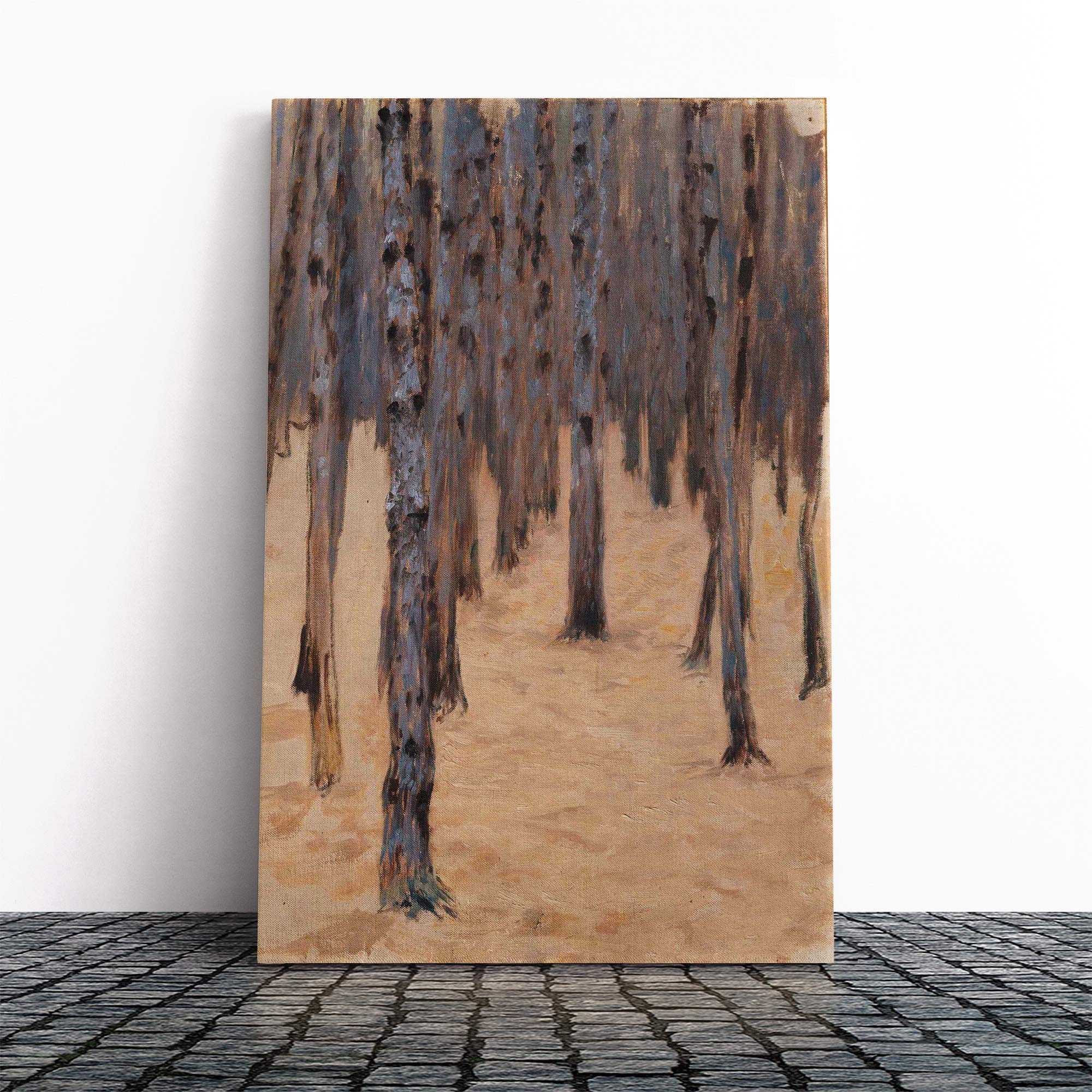 Gustav Klimt Forest Canvas Print | Gallery Wrapped 30mm Frame Wall Art | 20x14 inches | Ready to Hang | Modern Landscape Picture | Living Room Bedroom Lounge Office