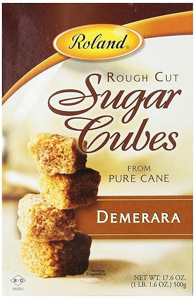 ROLAND ROUGH CUT DEMERARA SUGAR CUBES, 17.6-OUNCE BOXES