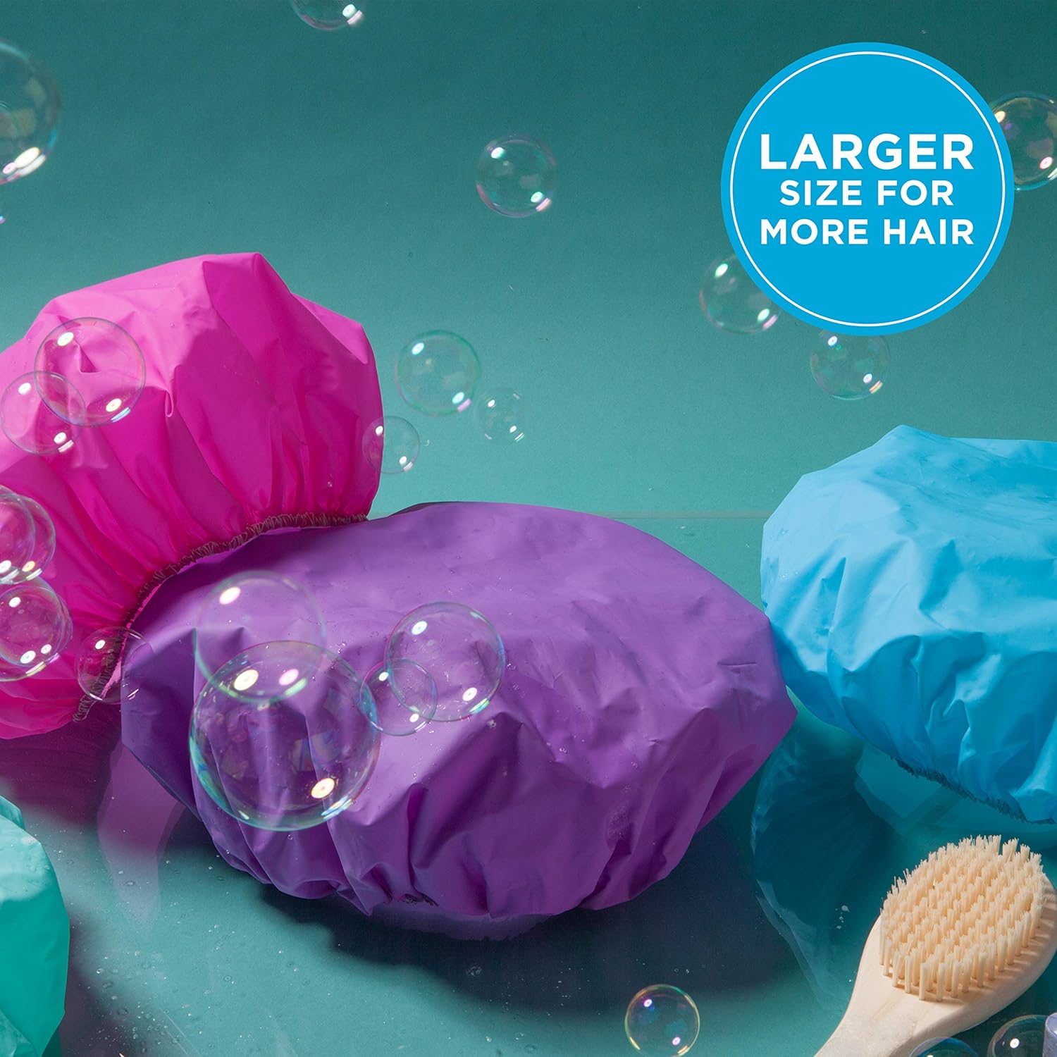 Goody Styling Essentials Shower Cap, 3 count, Colors May Vary : Beauty