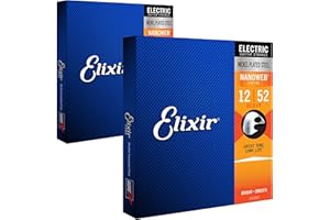 Elixir Nanoweb 12152 electric guitar strings 12-52 (2 PACKS)