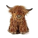 KCFT 23Cm Living Nature Highland Cow Soft Toy With Sound