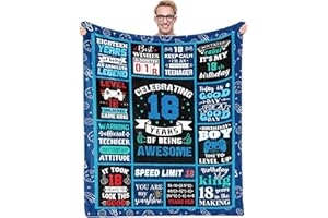 INXENG 18 Year Old Boy Gifts Birthday Gifts for 18 Year Old Boys, Kids Blanket 40 x 50In Warm Flannel Throw Blankets for Boys 18 Year Old Boy Birthday Gifts Ideas, for 18th Birthday Blanket