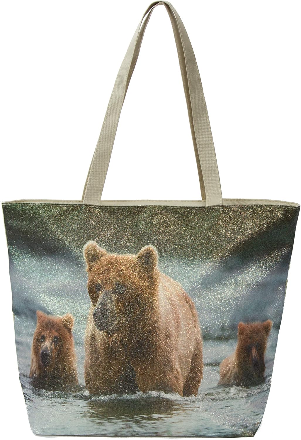 glitter tote bag