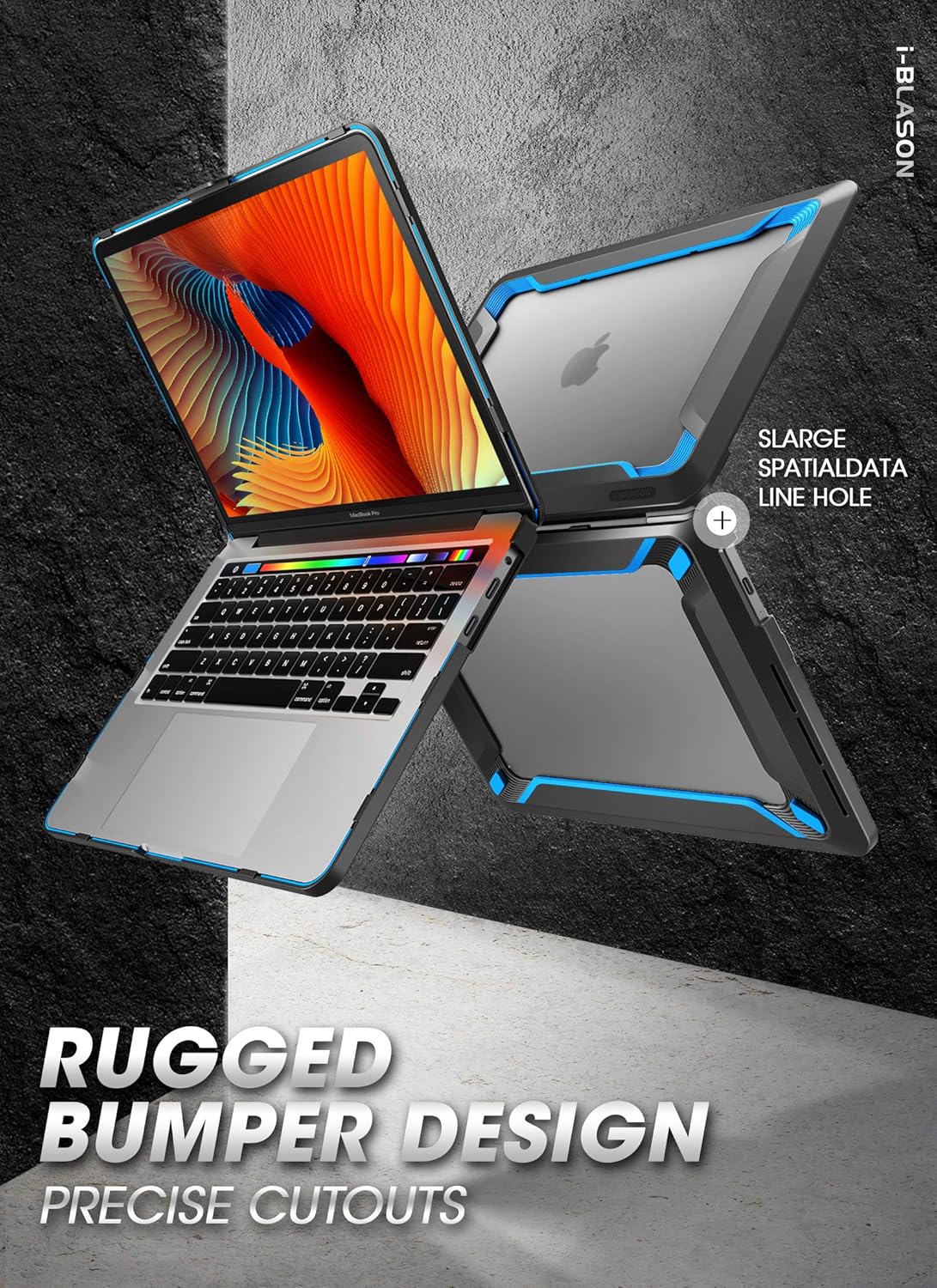 MacBook Pro 16 2019 A2141 Case iBlason Heavy Duty Shockproof