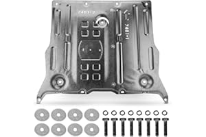 YEHERIT Front Skid Plate Compatible with 2017-2025 Tesla Model 3 & 2020-2025 Tesla Model Y, Under Motor Guard Splash Shield Cover with Install Accessories