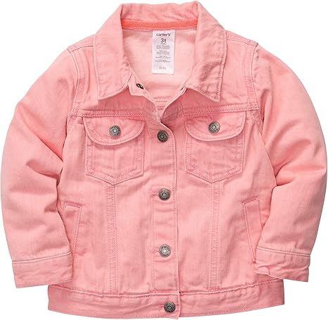 childrens pink denim jacket