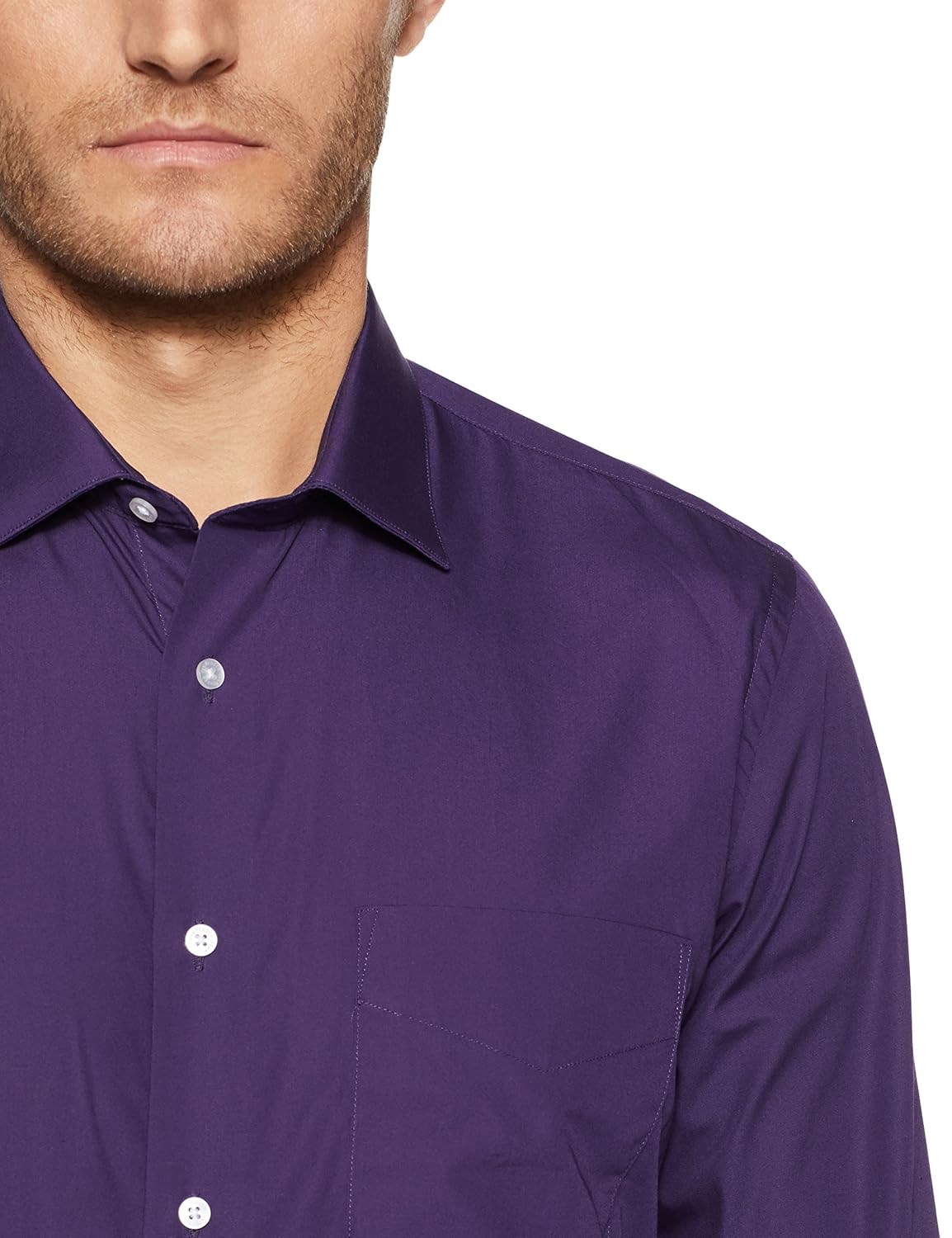 van heusen men's plain slim fit formal shirt