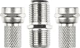 Ross SATCK3-RO F Type Connector Kit Chrome Easy Connect 2 Plugs Coupler view 3