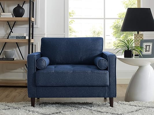 Lifestyle Solutions Lexington Chair in Navy Blue