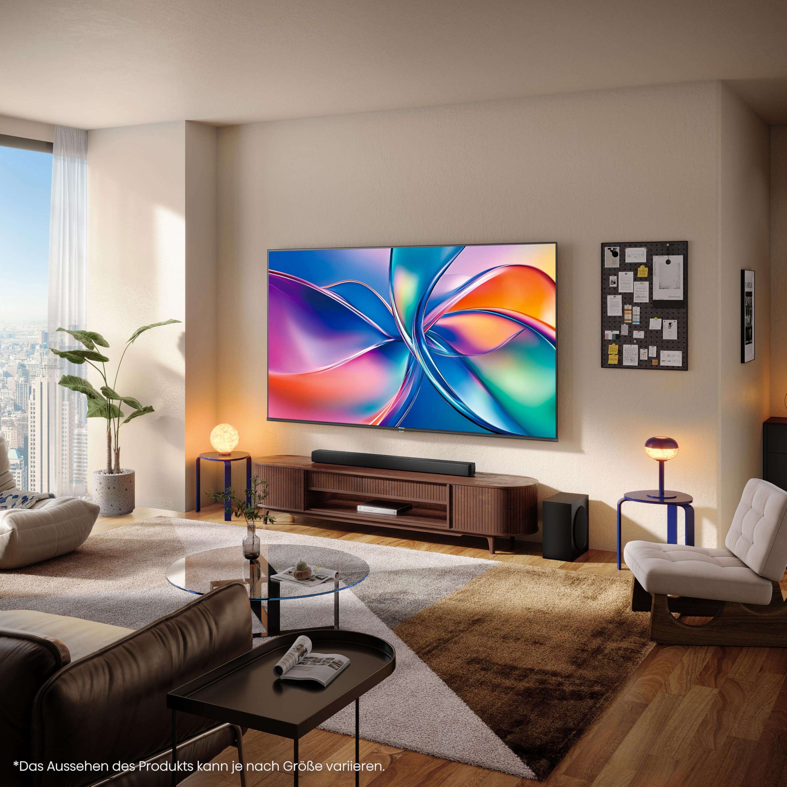 Hisense 85E7Q Fehrnseher, 85 Zoll, 4K UHD QLED, Smart TV, Game Mode Plus, Filmaker Mode, Dolby Vision Atmos, HDR10, HLG, HDR Immersive, AI 4K Upscaler, DTS:X, Sprachsteuerung [2025] 9