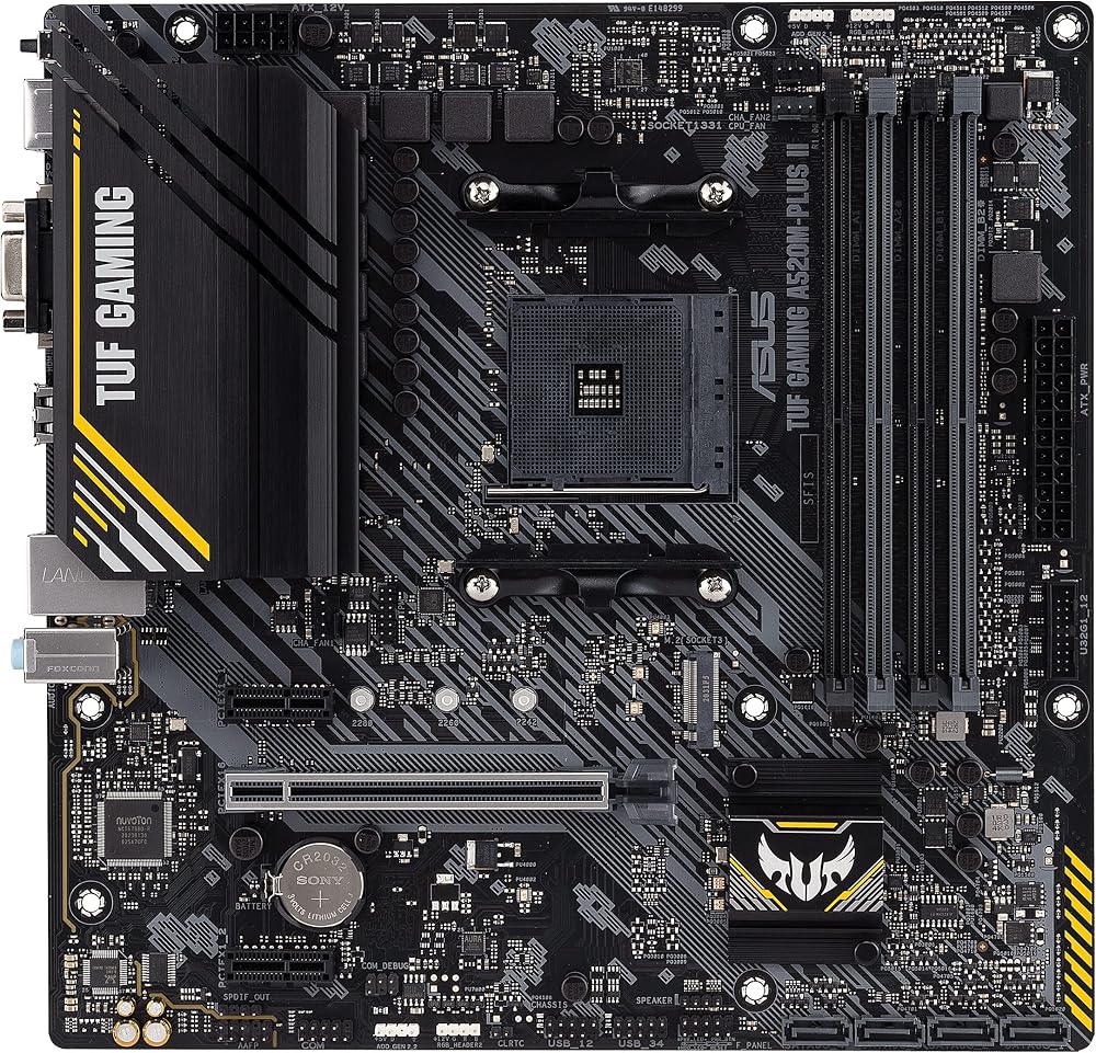 ASUS AMD A520 Motherboard Ryzen AM4 M.2 DisplayPort HDMI USB 3.2 Gen 1