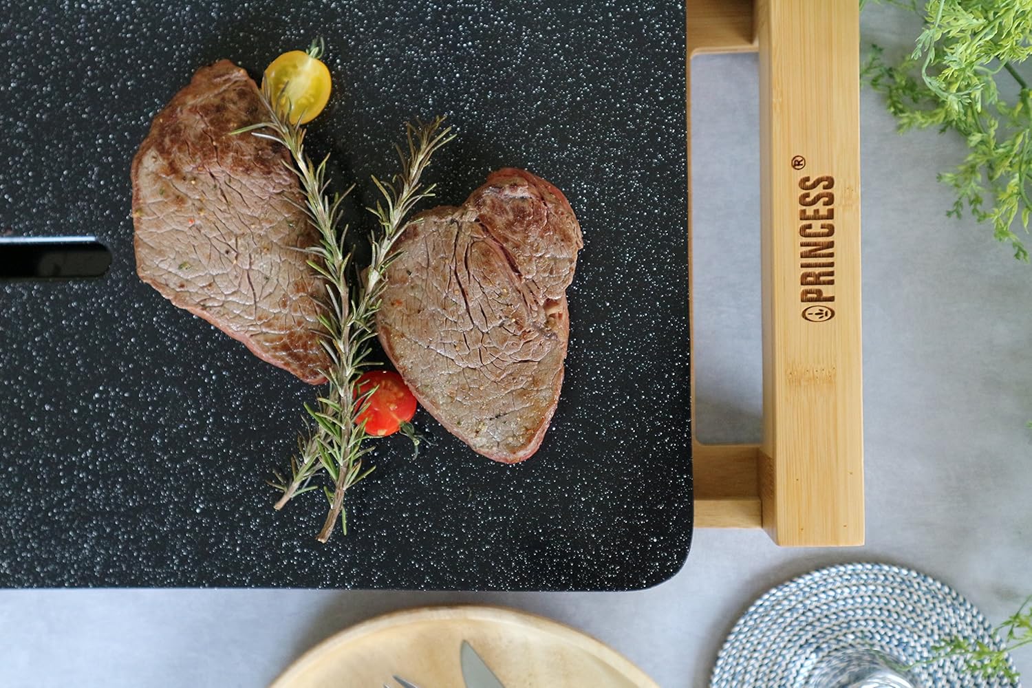 Amazon Co Jp Princess ホットプレート Table Grill Stone ブラック 家電 カメラ