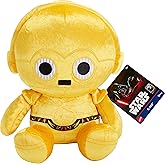Mattel Star Wars Return of the Jedi Snug Club Plush Toy, C3-PO Soft Character Doll, 40th Anniversary Collectible, Approx. 7-i