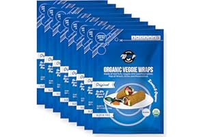 WrawP Organic Veggie Wraps - ORIGINAL (2 BULK packages) Equal to 8 pack or 24 sheets SHELF STABLE, All Natural, Gluten Free, Paleo, Raw Vegan. Perfect for Wraps, flat bread, snack, chips