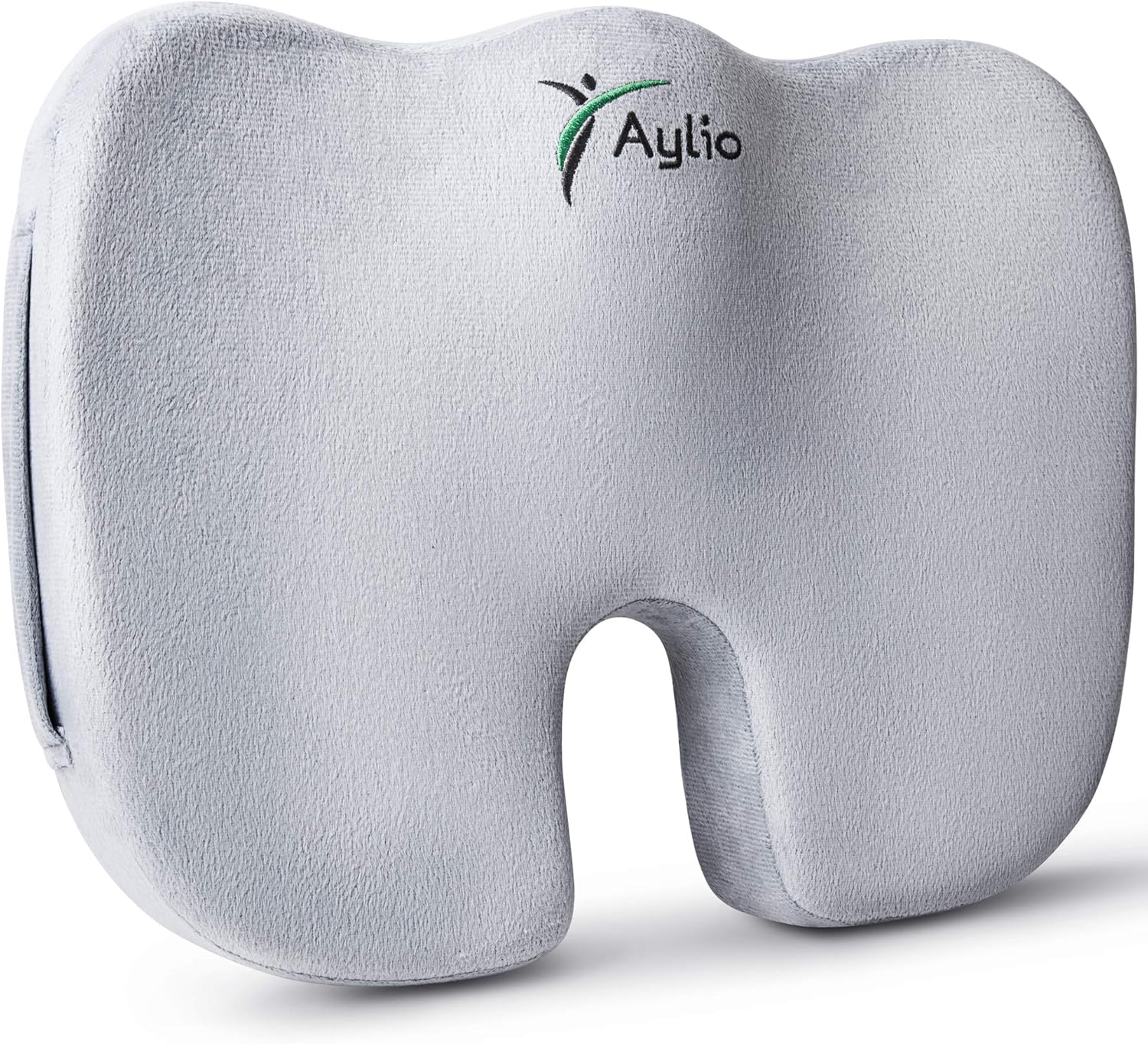 Aylio Coccyx Orthopedic Comfort Foam Seat Cushion for Lower Back, Tailbone and Sciatica Pain Relief (Gray): Home & Kitchen