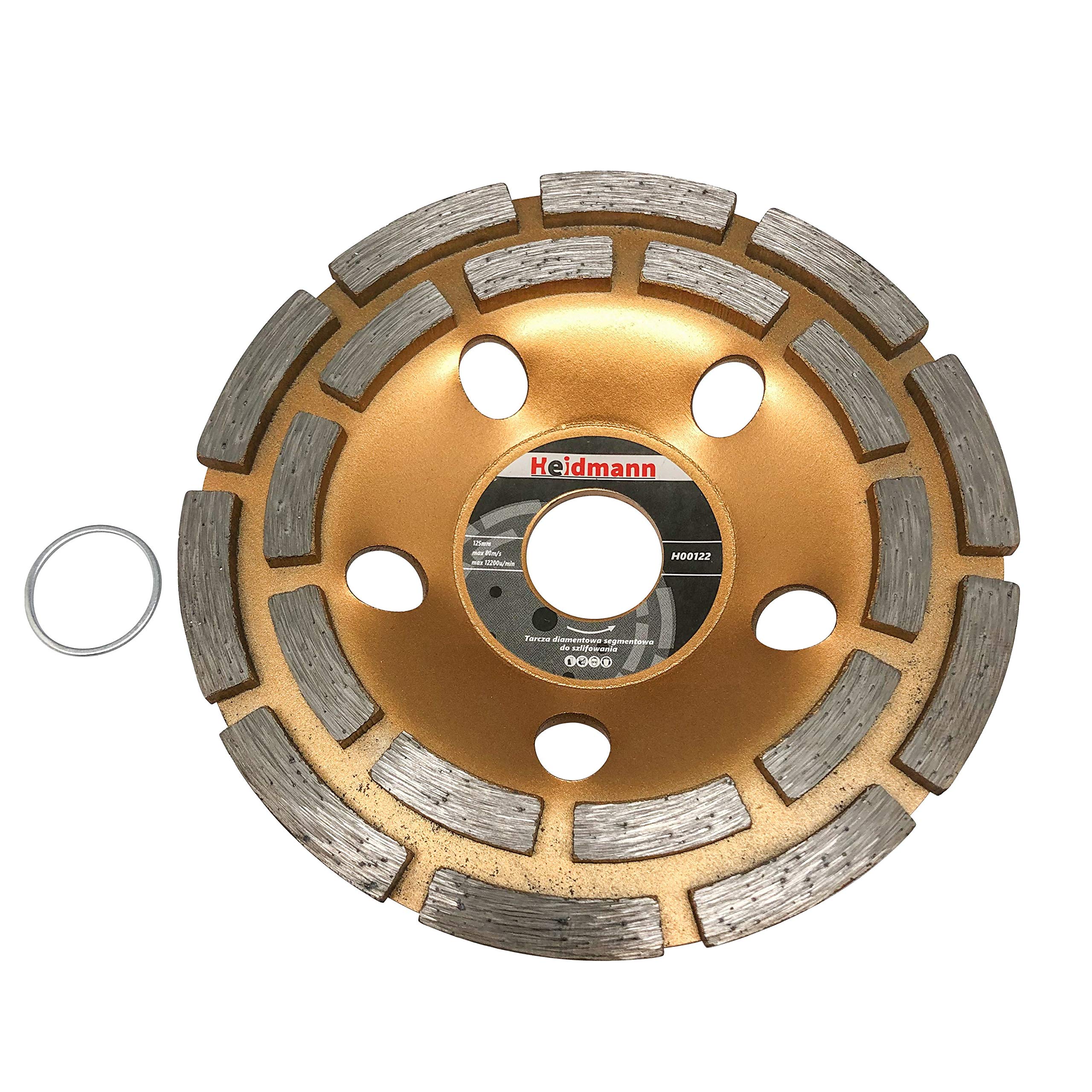 Geko H00122 Heidmann Diamond Double Row Grinding 125 mm (Pack of 12)