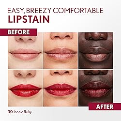 COVERGIRL Outlast, 30 Iconic Ruby, Lipstain, Smooth