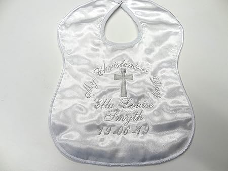 personalised christening bib