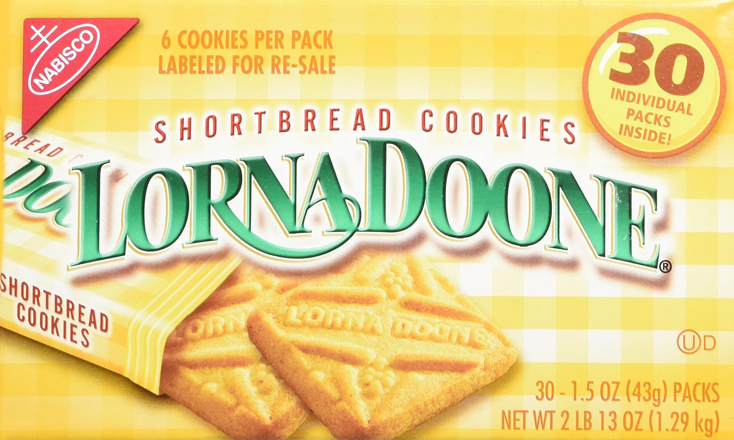 Lorna Doone Shortbread Cookies 30 1 50z Packs Amazon Com Grocery Gourmet Food