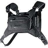 MVRK Water Resistant Running Vest Chest Pack, Phone Holder for Running, Lightweight Training Pack with Reflective Detail