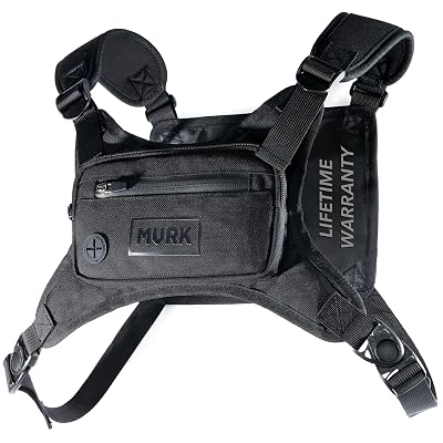 MVRK Water Resistant Running Vest Chest Pack, Phone Holder for Running, Lightweight Training Pack with Extra Storage & Reflective Detail