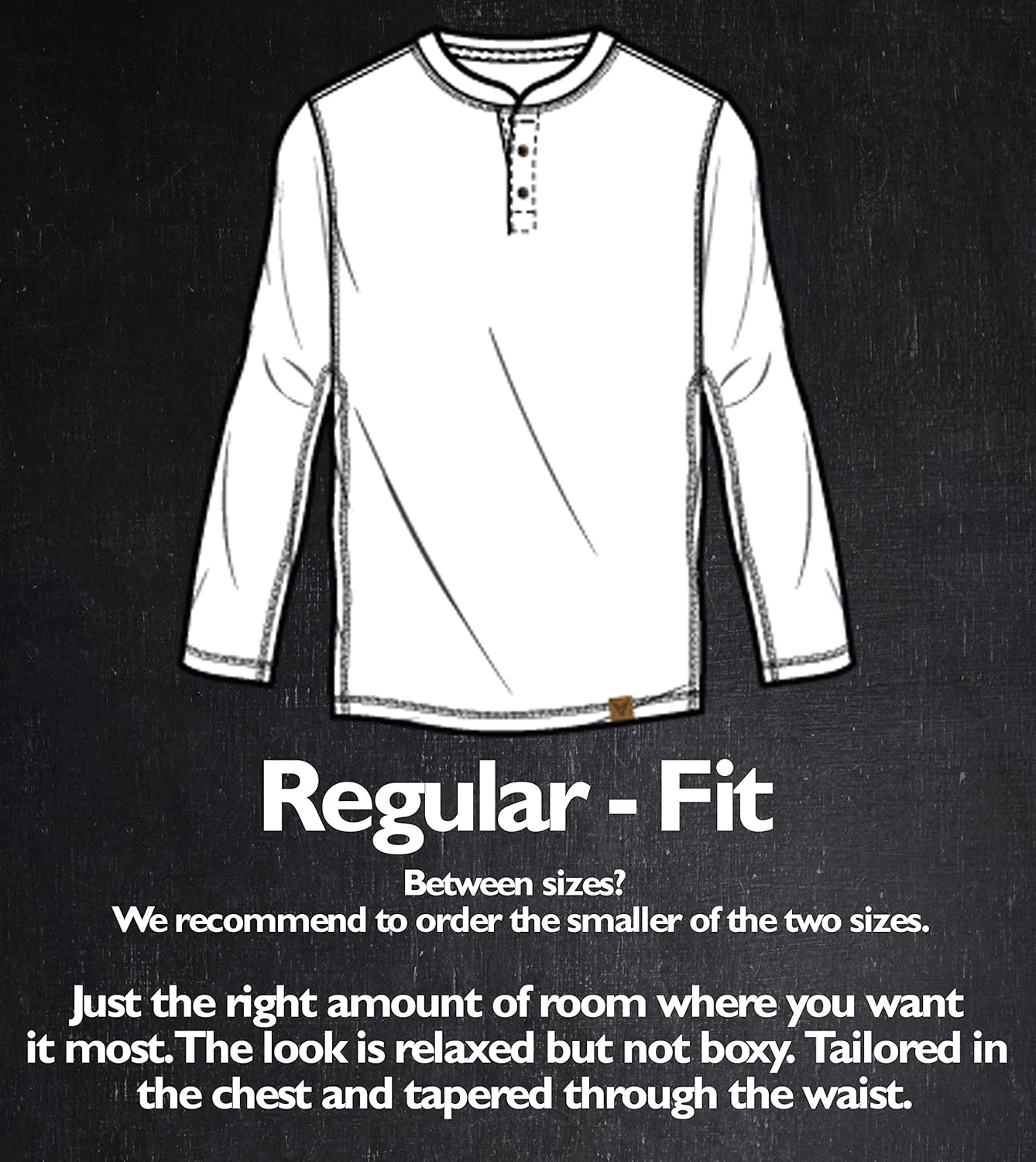 Venado Henley Long Sleeve Shirts for Men - Mens Henley with Flex Material at  Men’s Clothing store