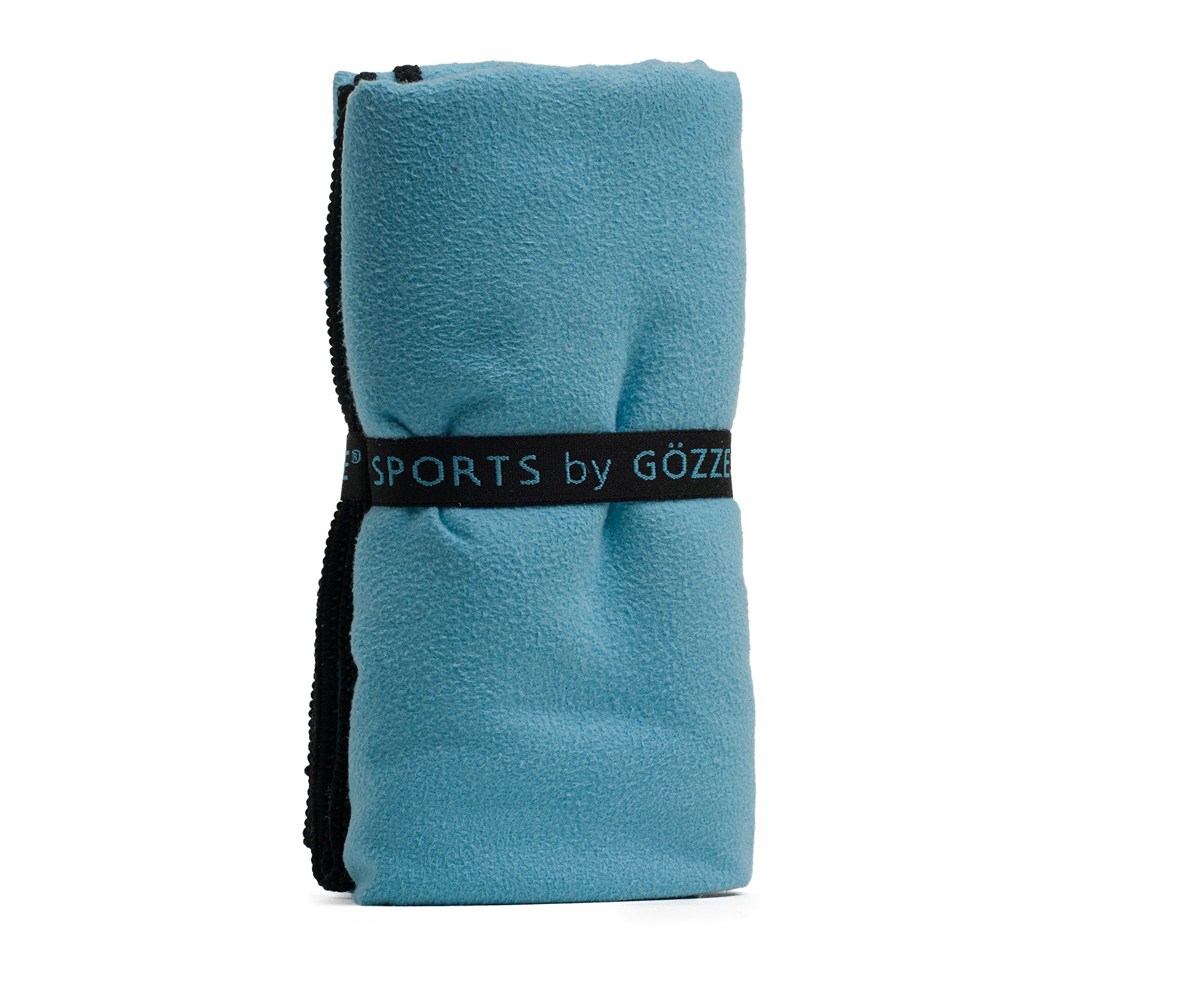 Gözze - Absorbent Sports and Gym Towel, Super Soft, Synthetic Fibre, 70 x 140 cm - Turquoise
