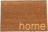 Nicola Spring Coir Door Mat 60 x 40cm Embossed Home Non Slip Backing