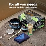 TEANAGOO 7-Piece Matcha Set Ceramic Bowl Whisk Chawan Chashaku Gift view 6