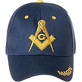 Artisan Owl Masonic Square and Compass Hat - 100% Acrylic Embroidered Cap